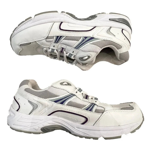 Vionic Women’s Walker Sneakers Size 11 Wide Athletic Orthotic White Purple - Picture 2 of 9